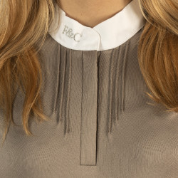 Polo Kavala dames korte mouwen Flags & Cup Bleu marine