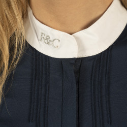 Polo Kavala dames korte mouwen Flags & Cup Bleu marine