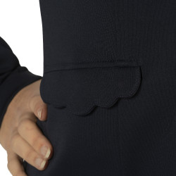 Wedstrijdjas meisje Plorina Flags & Cup Zwart