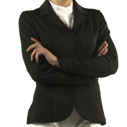 Wedstrijdjas meisje Plorina Flags & Cup Zwart