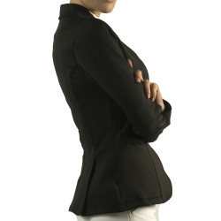 Wedstrijdjas meisje Plorina Flags & Cup Zwart