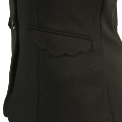 Wedstrijdjas meisje Plorina Flags & Cup Zwart