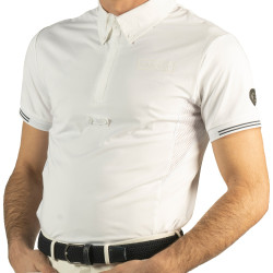 Polo Bankso kind korte mouwen Flags & Cup Wit