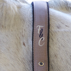 Set halster en lijn Varna Flags & Cup Taupe