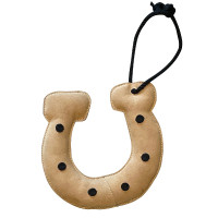 Speelgoed voor paarden van leer Canter Hoefijzer