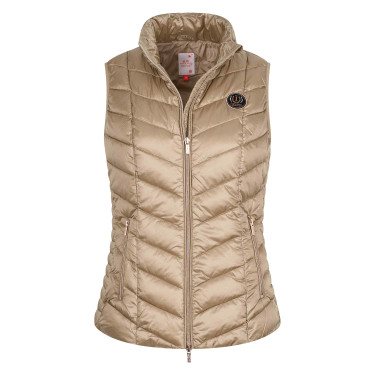 Mouwloze bodywarmer Imperial Riding Juice Cappuccino Bruin