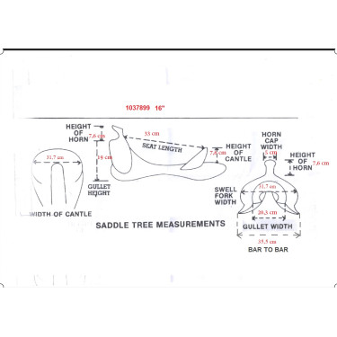 Selle Western Natowa Cuir Gras 113