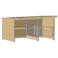 Séparation affouragement pour extension abri simple pente La Gée Séparation affouragement pour extension abri simple pente La Gée