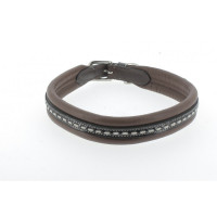 Halsband voor hond Pénélope Point Sellier Oud model Havana Bruin