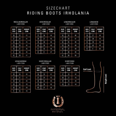 Paardrijlaarzen Imperial Riding Olania Lang/Smal Bordeaux / fleur