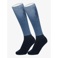 Wedstrijdsokken LeMieux 2 paar Atlantisch blauw
