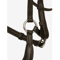 Bridon LeMieux Arika Duitse neusriem Bruin / zilver