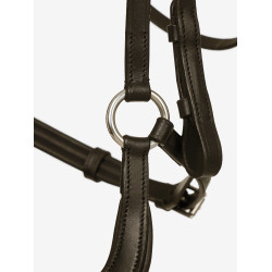 Bridon LeMieux Arika Duitse neusriem Bruin / zilver