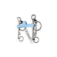 Pelham bit Metalab Flexi halve maan lange scharen Blauw Pelham bit Metalab Flexi halve maan lange scharen Blauw
