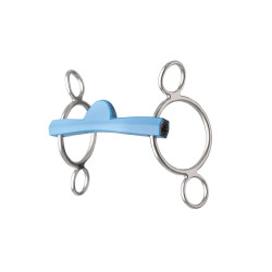 Verstelbaar bit Metalab Flexi 3 ringen halve maan Blauw