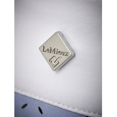 Wedstrijdpolo LeMieux Olivia lange mouwen Mist Blauw
