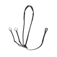 Martingaal met ringen Kudos LeMieux Zwart / zilver Martingaal met ringen Kudos LeMieux Zwart / zilver