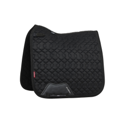 LeMieux Crystal Suede Dressuur Zadeldek Zwart