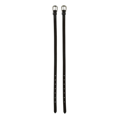 Lanières d'éperon Marseille Horze boucle strass Marron foncé / argent