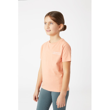 T-shirt Calina met borduurwerk Horze kind Garnalenroze T-shirt Calina met borduurwerk Horze kind Garnalenroze