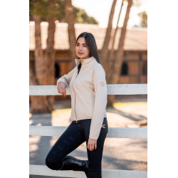 Veste polaire Zelda Horze femme Beige tapioca