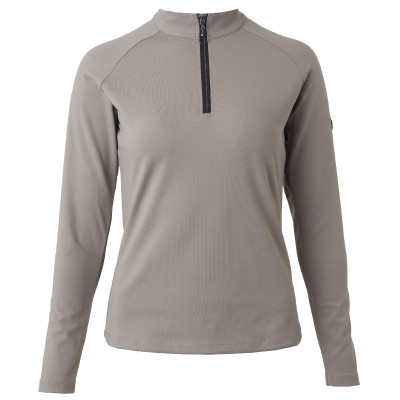 T-shirt Horze Karla technique femme Bois flotté