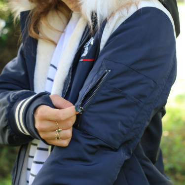 Bombers Pénélope Lyon Marine / offwhite Marineblauw