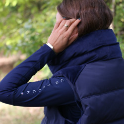 Mouwloze bodywarmer Pénélope Sonia Marineblauw Mouwloze bodywarmer Pénélope Sonia Marineblauw
