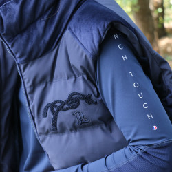 Mouwloze bodywarmer Pénélope Sonia Marineblauw Mouwloze bodywarmer Pénélope Sonia Marineblauw