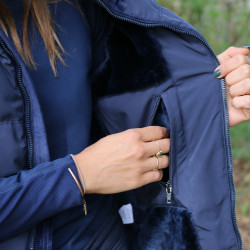 Mouwloze bodywarmer Pénélope Sonia Marineblauw Mouwloze bodywarmer Pénélope Sonia Marineblauw