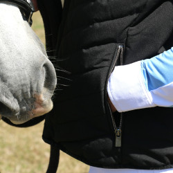 Mouwloze bodywarmer Longueil Paddock Sports Zwart