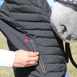 Mouwloze bodywarmer Longueil Paddock Sports Zwart