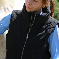 Mouwloze bodywarmer Longueil Paddock Sports Zwart