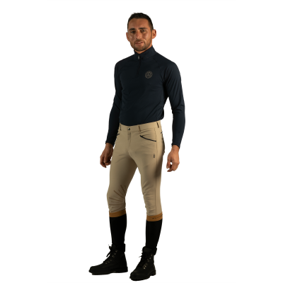 Polo technique respirant homme Sampio Flags & Cup Bleu marine