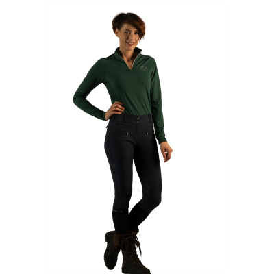 Ademend technisch damespoloshirt Kirma Flags & Cup Vert foncé