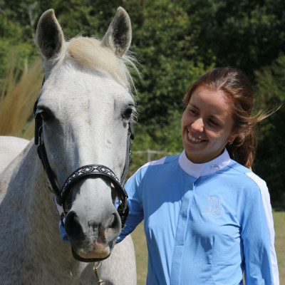 Chemise de concours Pénélope Showshirt Bleu artic