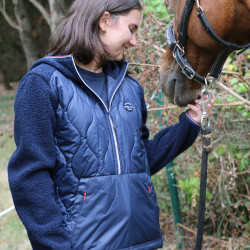 Anorak Equithème Celia Marineblauw