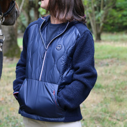 Anorak Equithème Celia Marineblauw