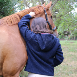 Anorak Equithème Celia Marineblauw