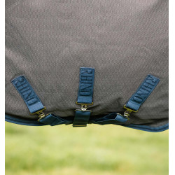 Horseware Rhino Hexstop Plus Vari-Layer Turnout 250g Deken Grijs / indigo