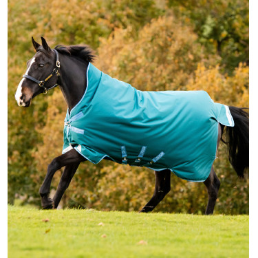 Horseware Amigo Bravo 12 Wug 400g deken Groen onweer / turquoise