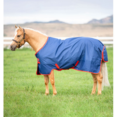 Couverture Horseware Mio 200g 600D Bleu foncé / bleu foncé / rouge
