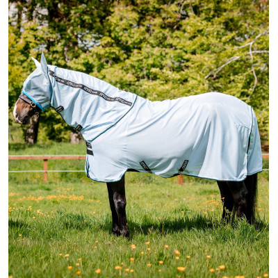 Couverture anti-mouches Horseware Amigo Bug Rug 0g Bleu azur / noir