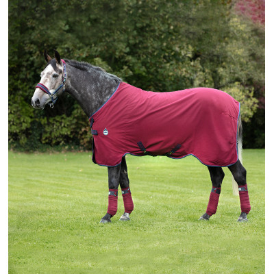 Couverture de box Horseware Rambo Helix Disque 0g Bordeaux / bordeaux