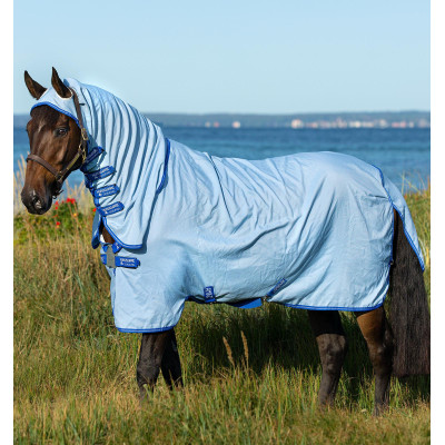 Volledige deken Horseware Amigo Ripstop Hoody 0g Bleu azur / bleu fort