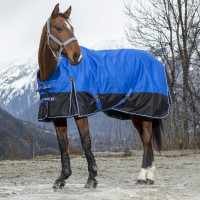 Equithème Tyrex 1200D Aisance High Neck deken Blauw / zwart