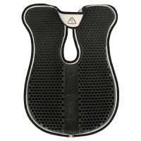 Acavallo schokdemper met schoftuitsparing, traagschuim, achterste verhoger Wit