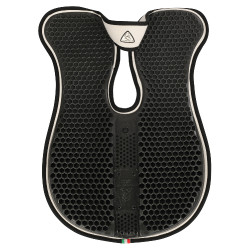 Acavallo schokdemper met schoftuitsparing, traagschuim, achterste verhoger Wit