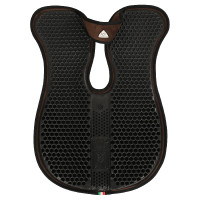 Acavallo schokdemper met schoftuitsparing, traagschuim, achterste verhoger Wit