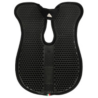 Acavallo schokdemper met schoftuitsparing, traagschuim, achterste verhoger Wit Acavallo schokdemper met schoftuitsparing, traagschuim, achterste verhoger Wit